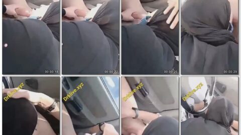 حصرى 2025 – سهره مص لشرموطه خليجيه محجبه تمص زبر عشيقها فى سيارته ويقولها عجبك توحشتيه